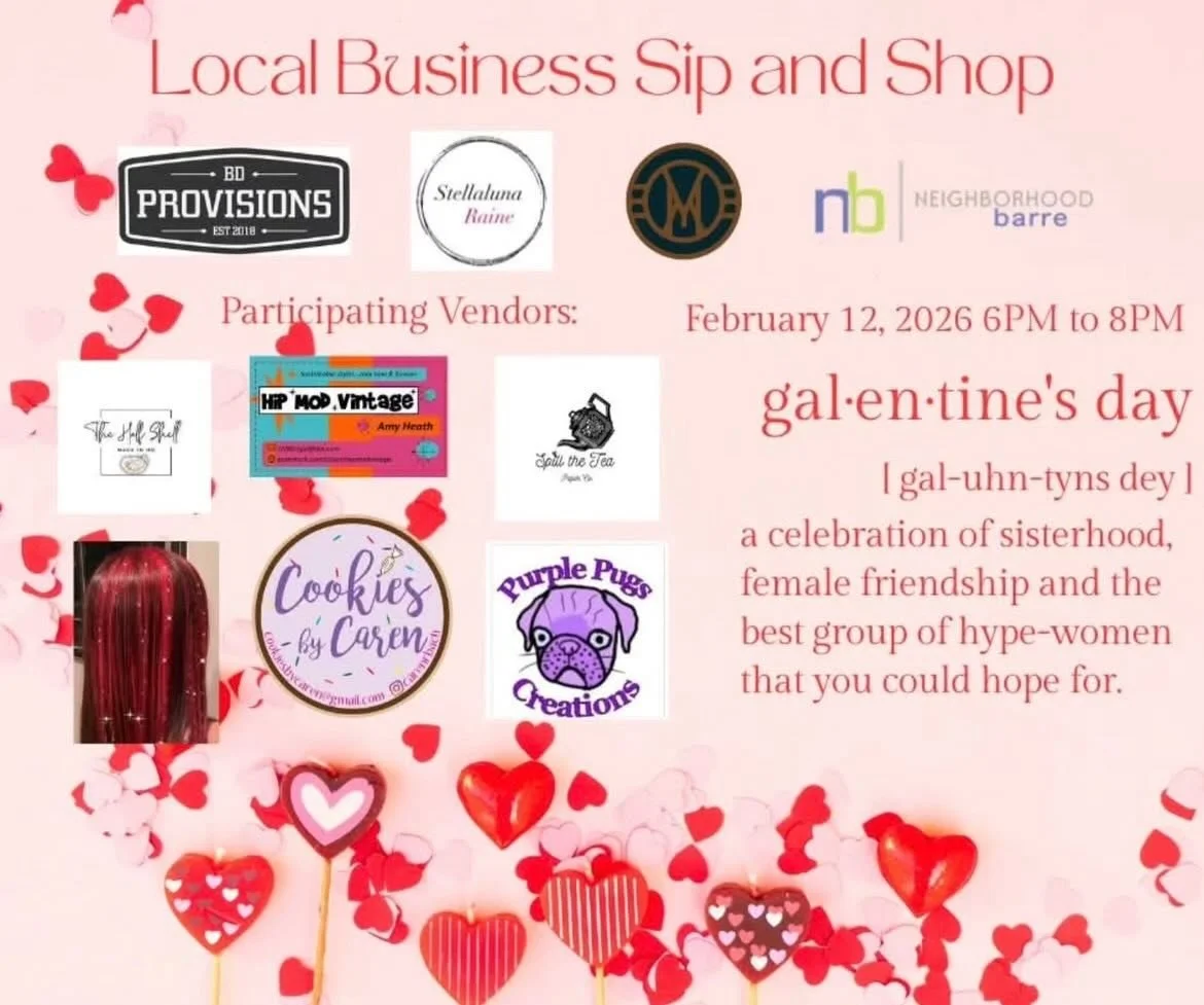 Come out &amp; celebrate Galentine&rsquo;s day at @bdprovisionssevernaparkmd 

February 12, 6-8 PM 

Lots of wonderful local vendors + chair massage (offered by Ocean Mist Mobile Massage) 💘✨