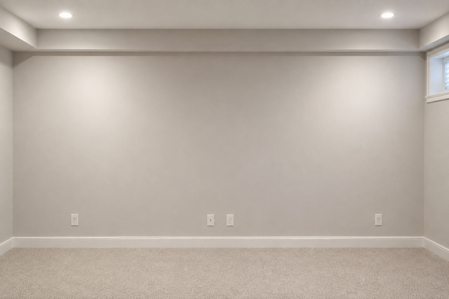 Basement Family Room Before Remodeling