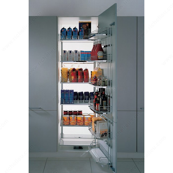 image shows pantry double storage system