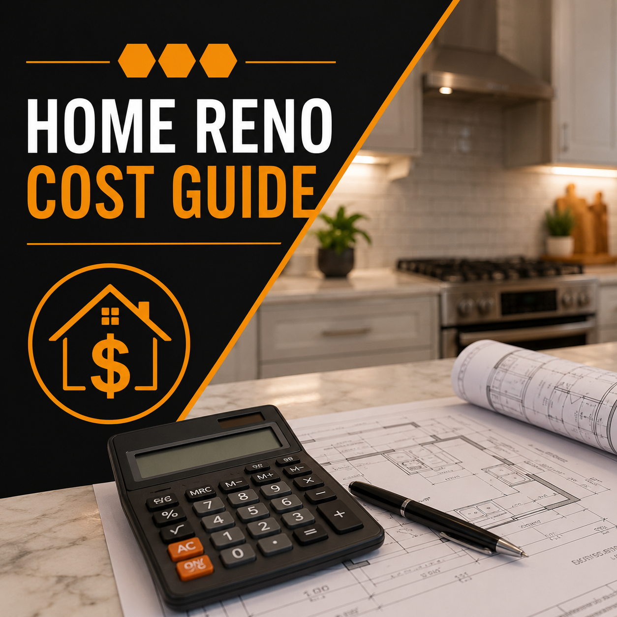inforgraphic directing customers to our Home Reno Cost Guide that explains the average investment ranges for various type of renovations
