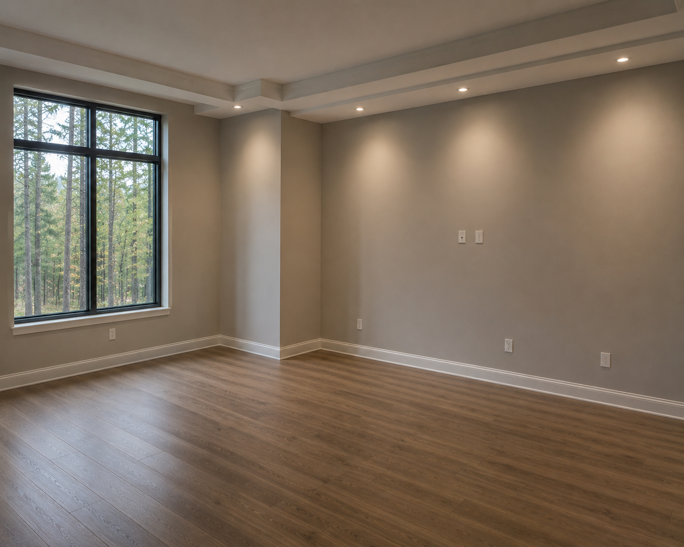 image represents an empty office space waiting for design
