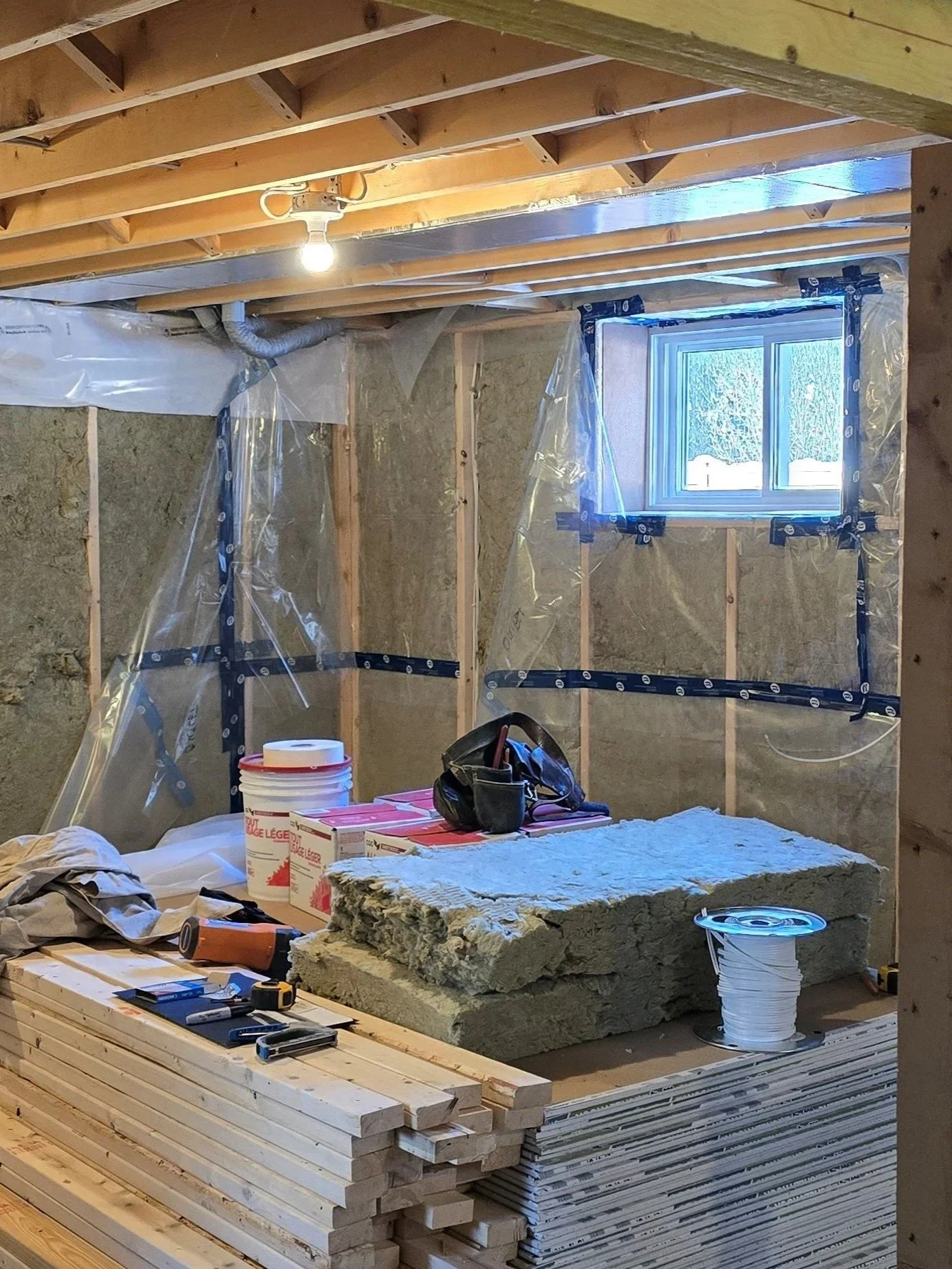 Unfinished basement apartment project St. Thomas, Ontario