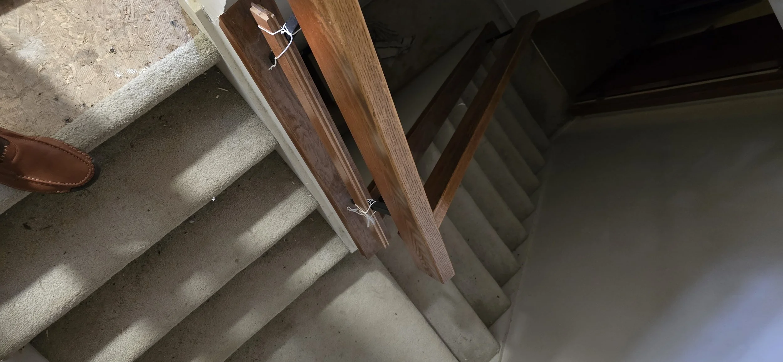 Lower steps refinished - Sunningdale, London Ontario