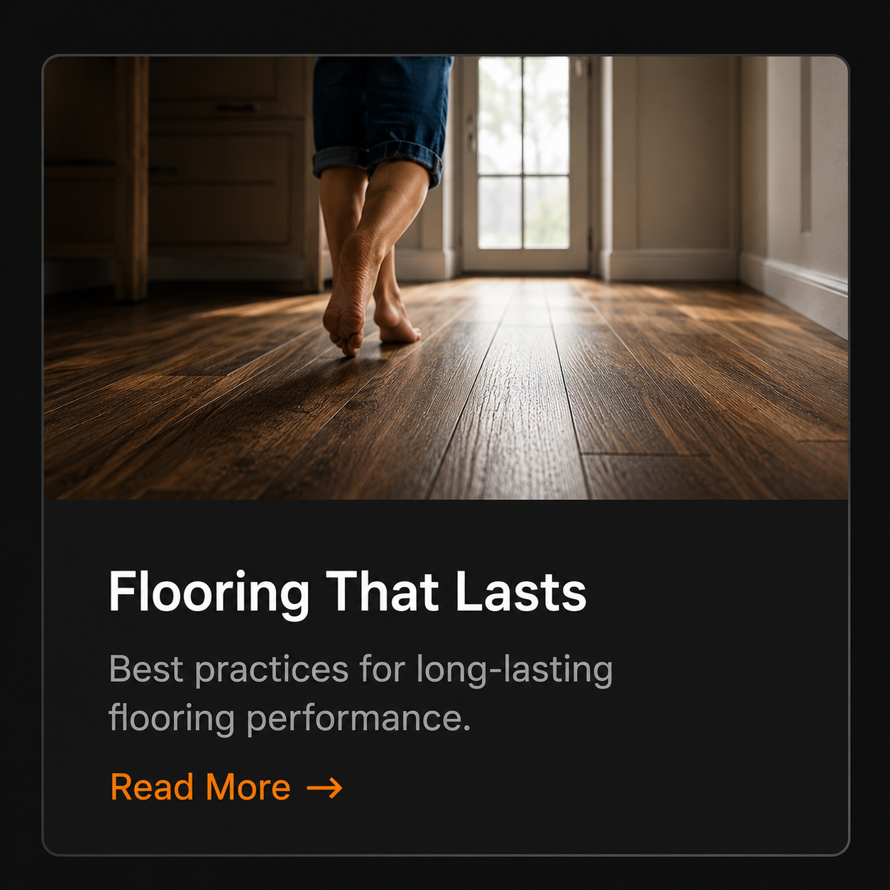 Professionally installed luxury vinyl plank floor illustrating how proper preparation, quality materials, and correct installation help floors last for years.