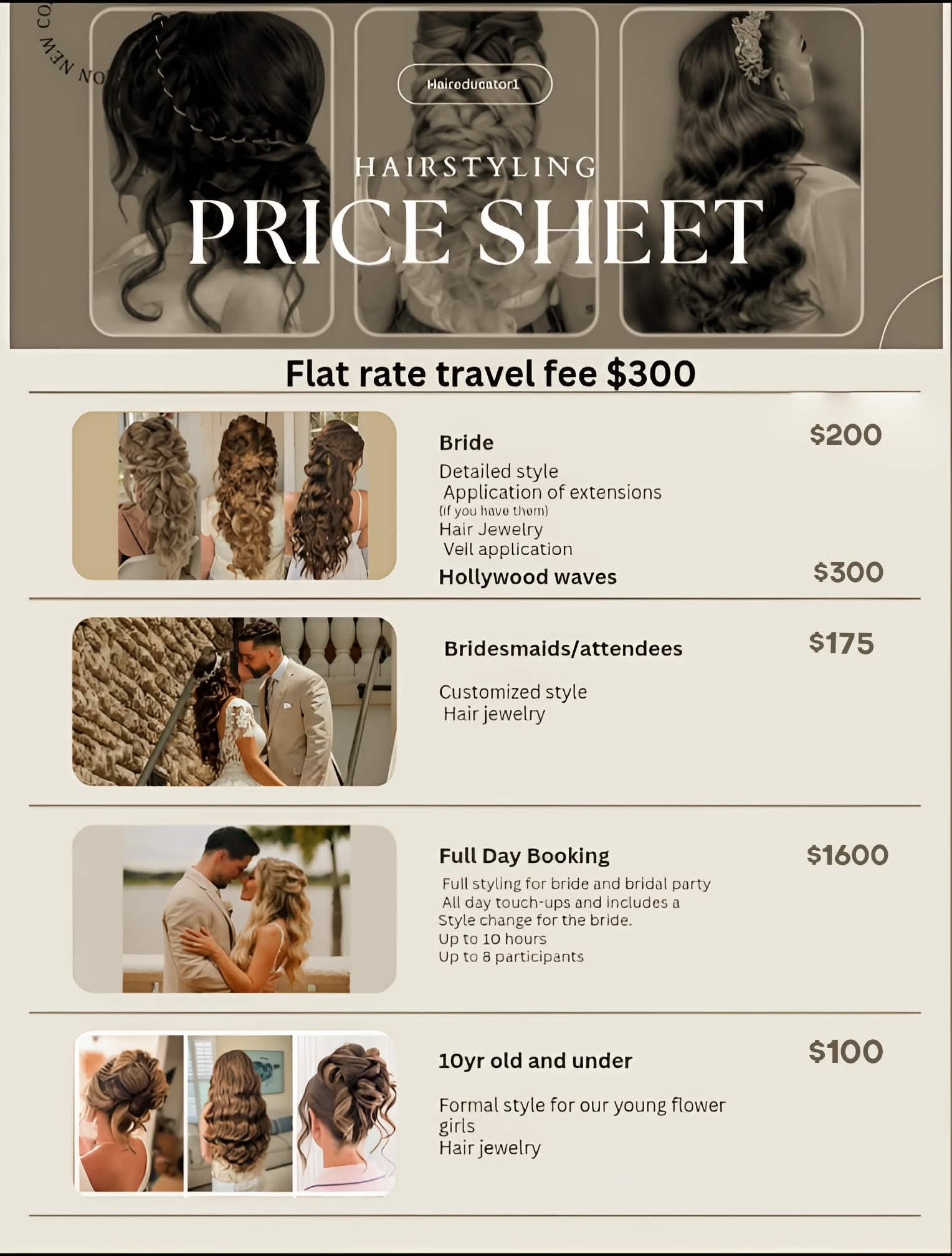 Price Sheet