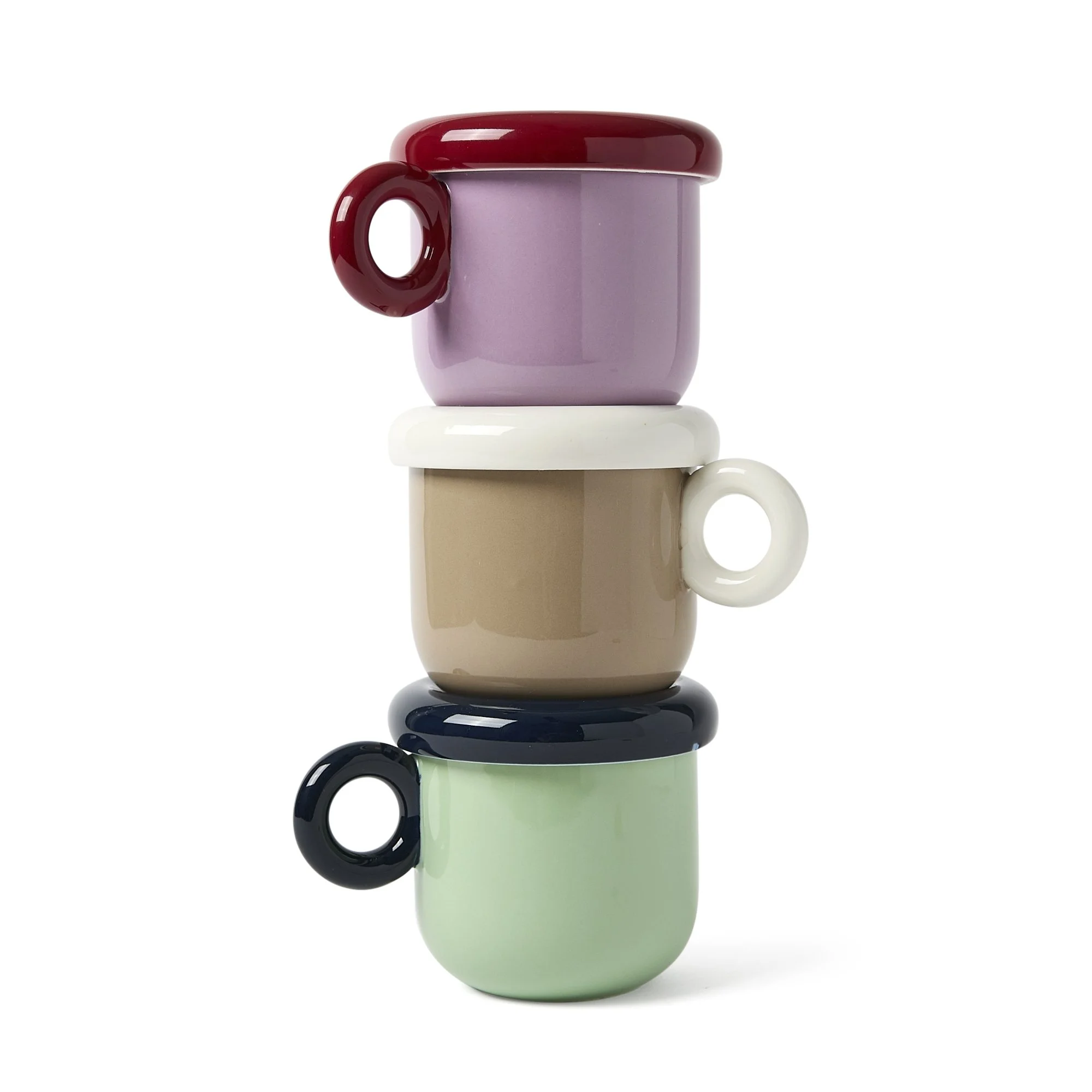 Stacking Mugs with Lids/Coasters