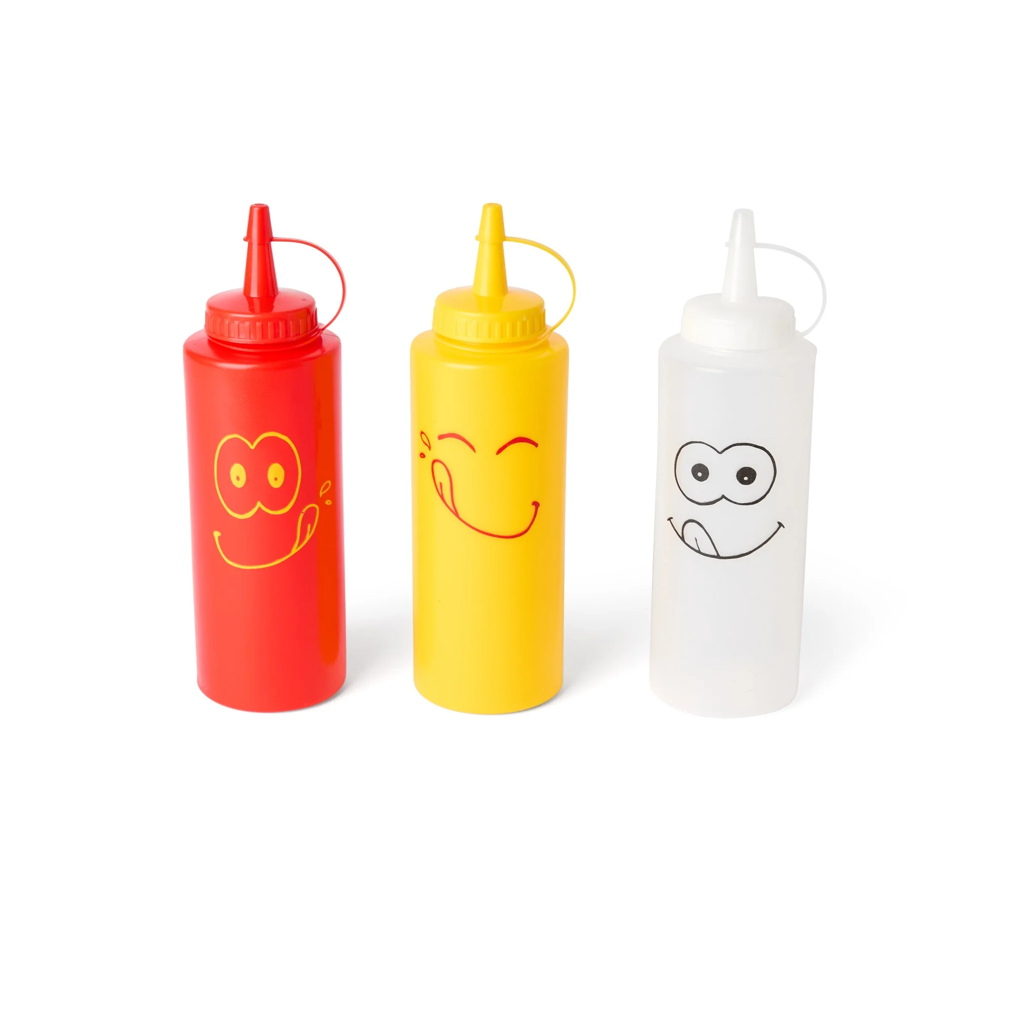 Ketchup, Mustard, Mayo Bottles 