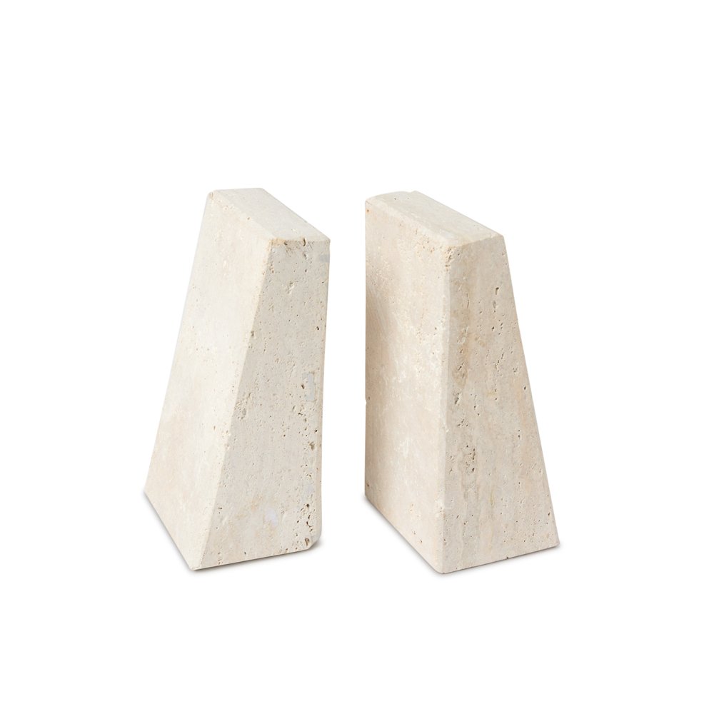 Book Ends - Travertine