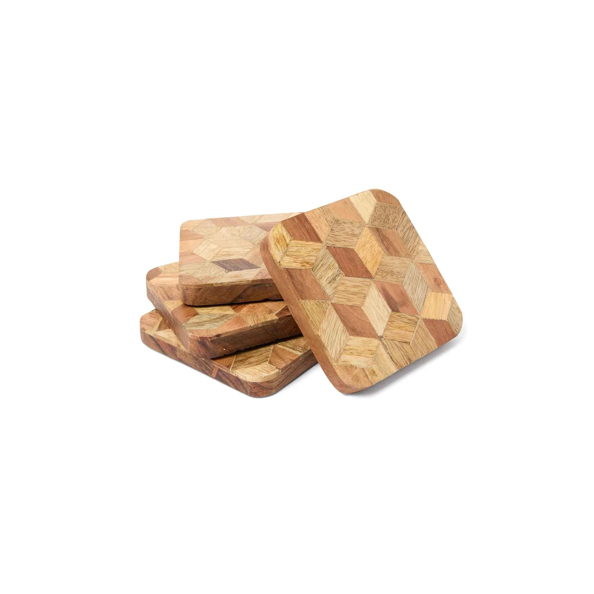 Coasters - Wooden Geometric