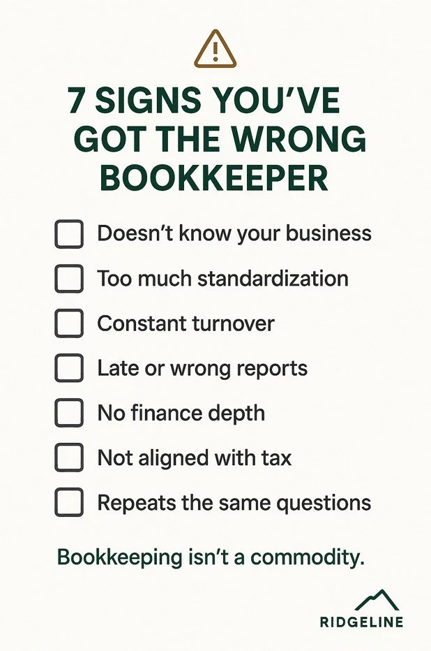 7 Signs You've Got the Wrong Bookkeeper (Bad vs Good vs Best)