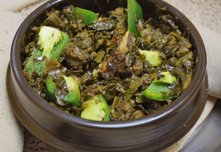 ጎመን በስጋ /Kale With Beef Stew
