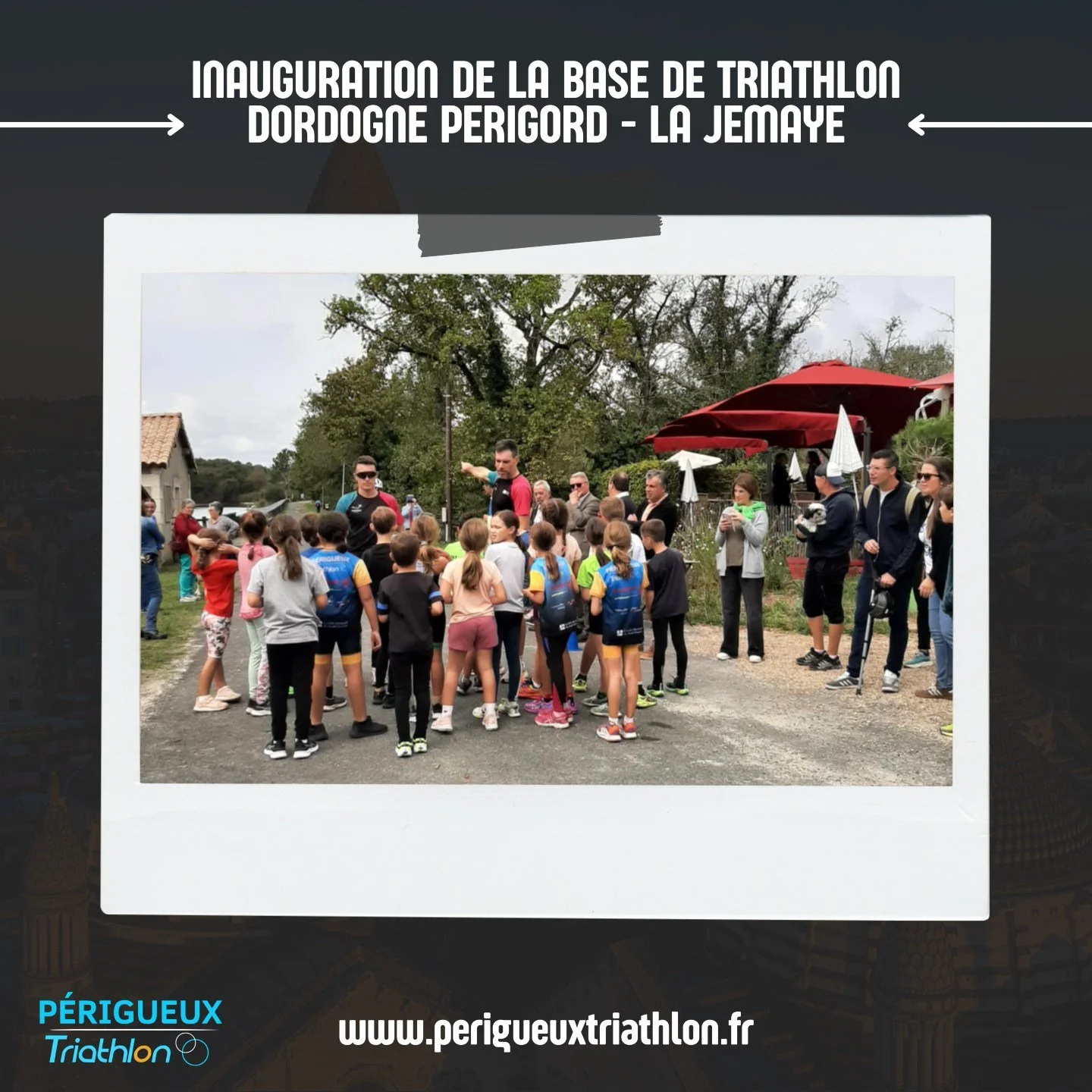 🏊&zwj;♂️🚴&zwj;♀️🏃&zwj;♂️Retour sur l&rsquo;inauguration de la base de Triathlon Dordogne P&eacute;rigord - La Jemaye 

Ce samedi 13/9, nous nous sommes retrouv&eacute;s &agrave; La Jemaye pour f&ecirc;ter l&rsquo;ouverture officielle de la toute n