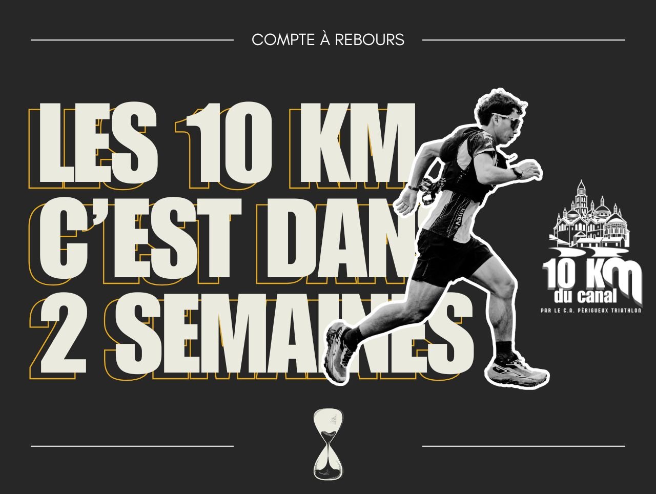 [COMPTE &Agrave; REBOURS ⌚️] Plus que 2 semaines avant le grand d&eacute;part des 10KM du Canal 2025 ! ⏳ 

Les entra&icirc;nements s&rsquo;intensifient, la motivation monte&hellip; et la ligne d&rsquo;arriv&eacute;e commence d&eacute;j&agrave; &agrav