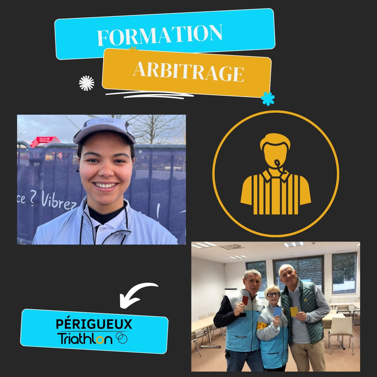 📣 Engagement et formation en arbitrage 

En d&eacute;but d&rsquo;ann&eacute;e, Nathalie Sabatier a suivi la formation d&rsquo;arbitre assesseur.
Cette remise &agrave; niveau en arbitrage est une &eacute;tape n&eacute;cessaire pour pouvoir ensuite ac