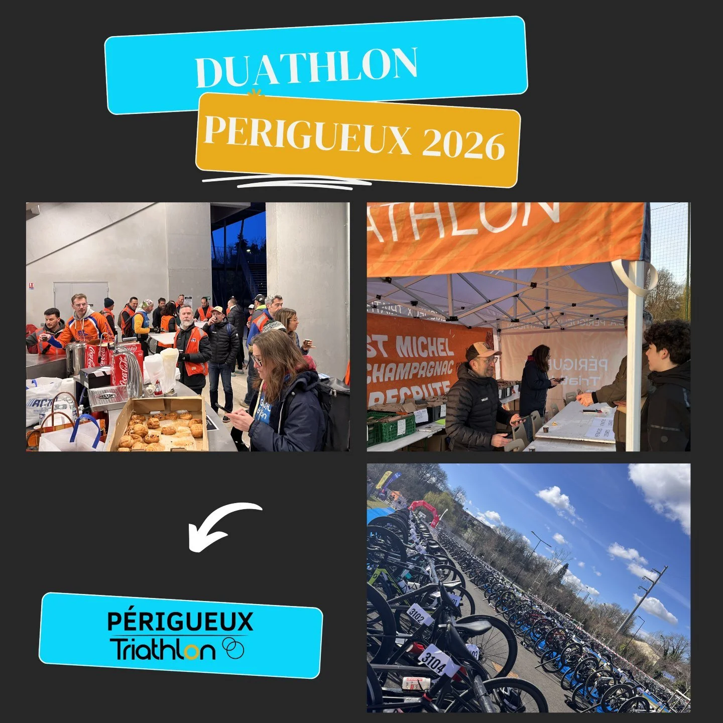 Duathlon de P&eacute;rigueux - Dimanche 1er mars 

Quel magnifique dimanche autour du Duathlon de P&eacute;rigueux ! 
Une m&eacute;t&eacute;o id&eacute;ale, un grand soleil au rendez-vous, et surtout&hellip; de tr&egrave;s beaux r&eacute;sultats sur 