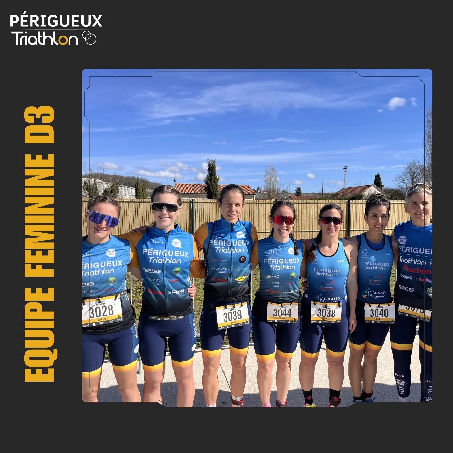 Nos &eacute;quipes &eacute;taient engag&eacute;es ce week-end sur le Duathlon de P&eacute;rigueux 💪🚴&zwj;♀️🏃&zwj;♂️

Immense bravo &agrave; notre &eacute;quipe f&eacute;minine qui d&eacute;croche sa qualification pour la &frac12; finale D3 Duathlo
