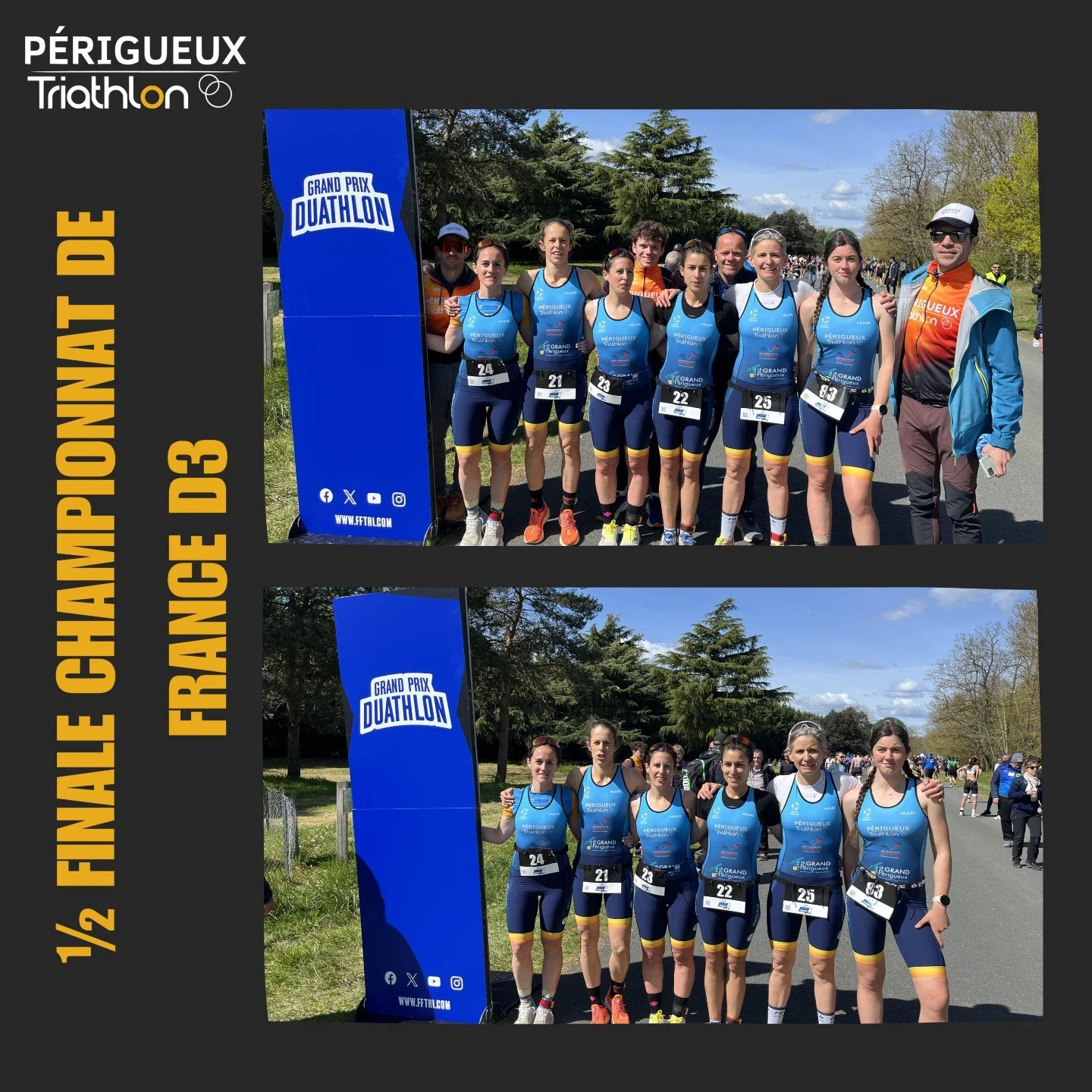 Retour sur la demi-finale du championnat de France D3, qui s&rsquo;est d&eacute;roul&eacute;e ce dimanche &agrave; Saint-Cyr (86). 

Notre &eacute;quipe f&eacute;minine, &Eacute;lo&iuml;se Monnier , Ga&euml;lle Carreau, Pauline Marc, Marine Jugie, C&