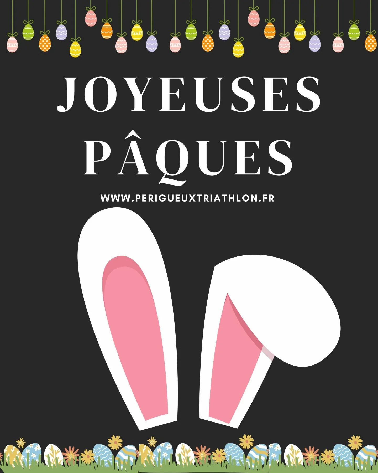 🐣Joyeuses P&acirc;ques &agrave; tous nos triathl&egrave;tes !

Que cette journ&eacute;e vous apporte autant de chocolats que de belles performances ! 🍫

#P&eacute;rigueuxTriathlon #P&acirc;quesSportif #GourmandEtEnForme
