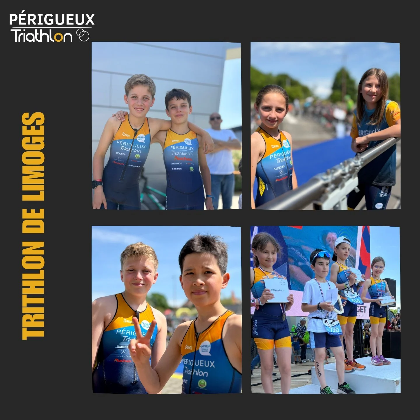 📣 Week-end intense pour le club de triathlon de P&eacute;rigueux ! 

🔥 Par o&ugrave; commencer&hellip; il y en avait partout ce week-end ! 😅 

👉 Petits et grands avaient rendez-vous au triathlon de Limoges, avec des courses d&egrave;s samedi. De 