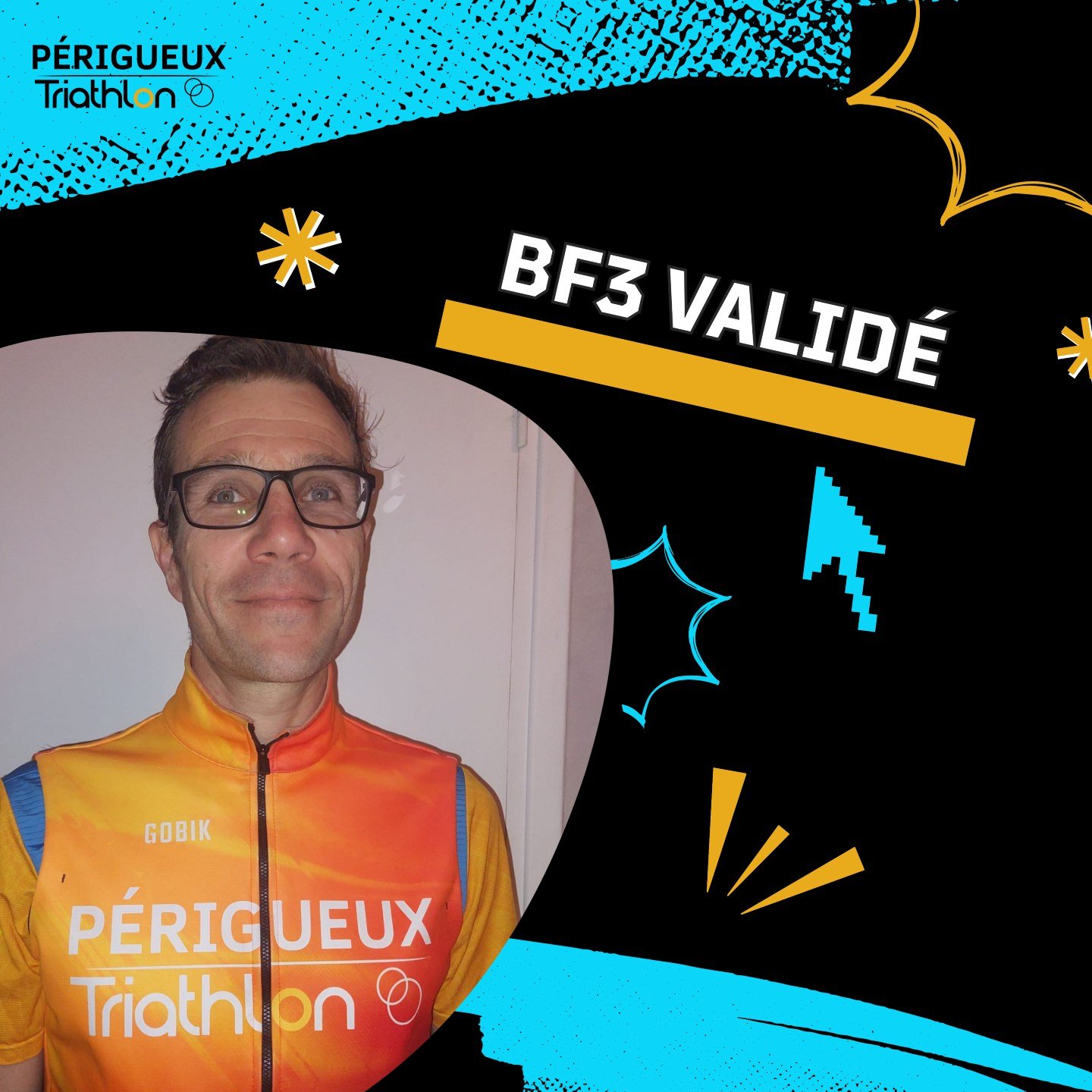 Toutes nos f&eacute;licitations &agrave; Olivier Pourteyron pour l'obtention de son BF3 !

Cette r&eacute;ussite est le fruit de beaucoup de travail, d'investissement et de passion. Elle r&eacute;compense un parcours engag&eacute; et une volont&eacut