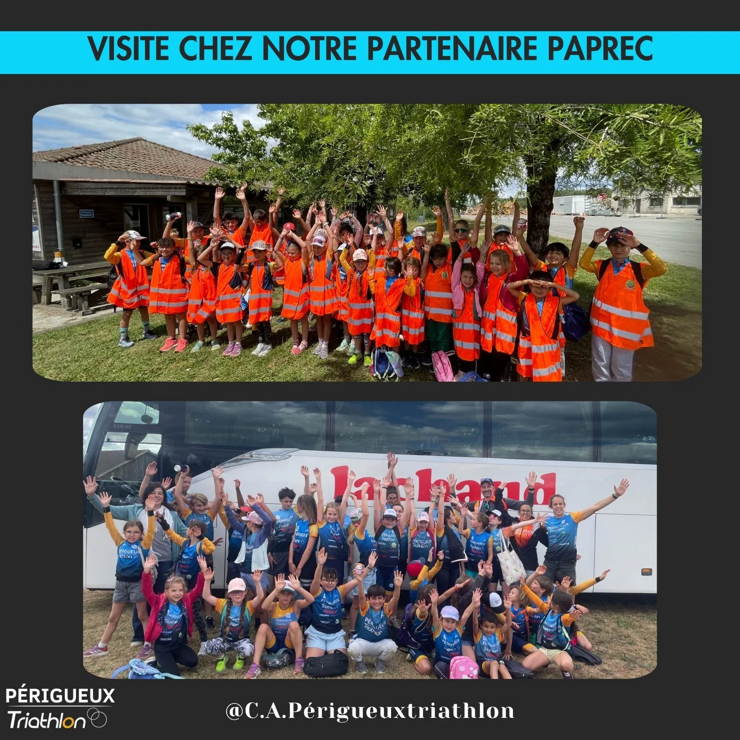 🌱♻️ Retour sur notre sortie Paprec du mercredi 10 juin ! 

Nos jeunes triathl&egrave;tes ont eu la chance de d&eacute;couvrir le site Paprec Agro de Saint-Paul-la-Roche, partenaire fid&egrave;le de notre club. Une belle occasion de sensibiliser les 