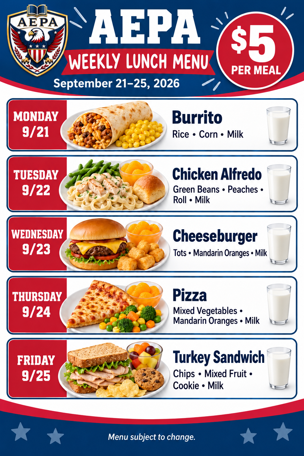 Enjoy Catering (Town House) Lunch