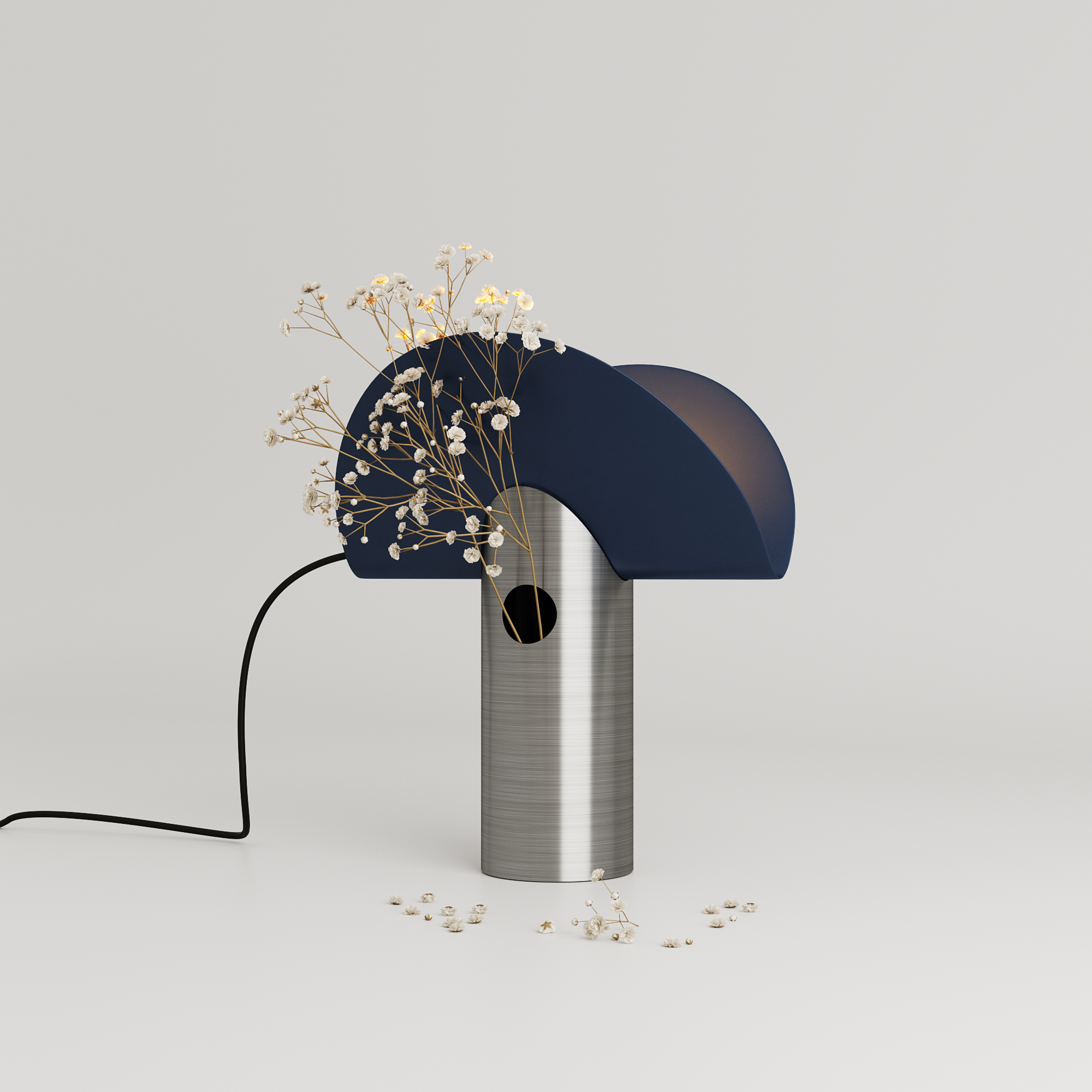 Table Lamp-Vase "Blend", Signal Blue