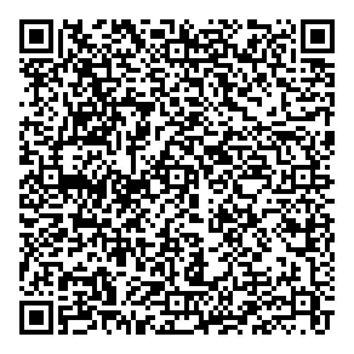 Un code QR noir et blanc sur fond blanc.