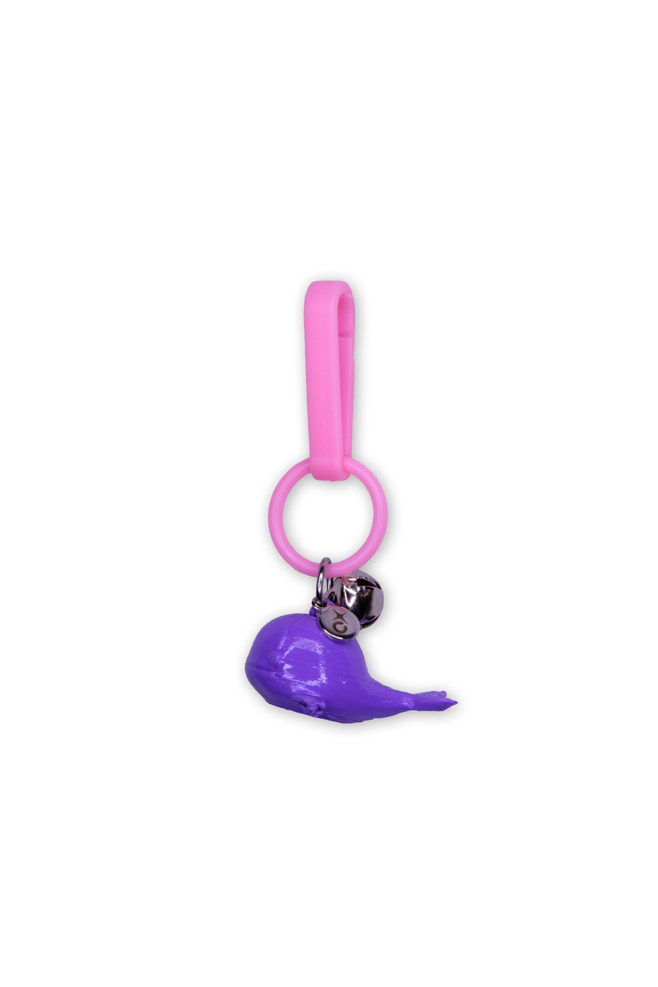 purple whale charm