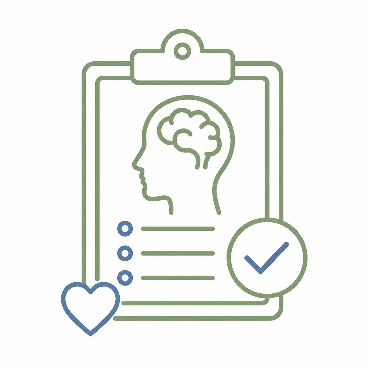 Comprehensive psychiatric evaluation icon