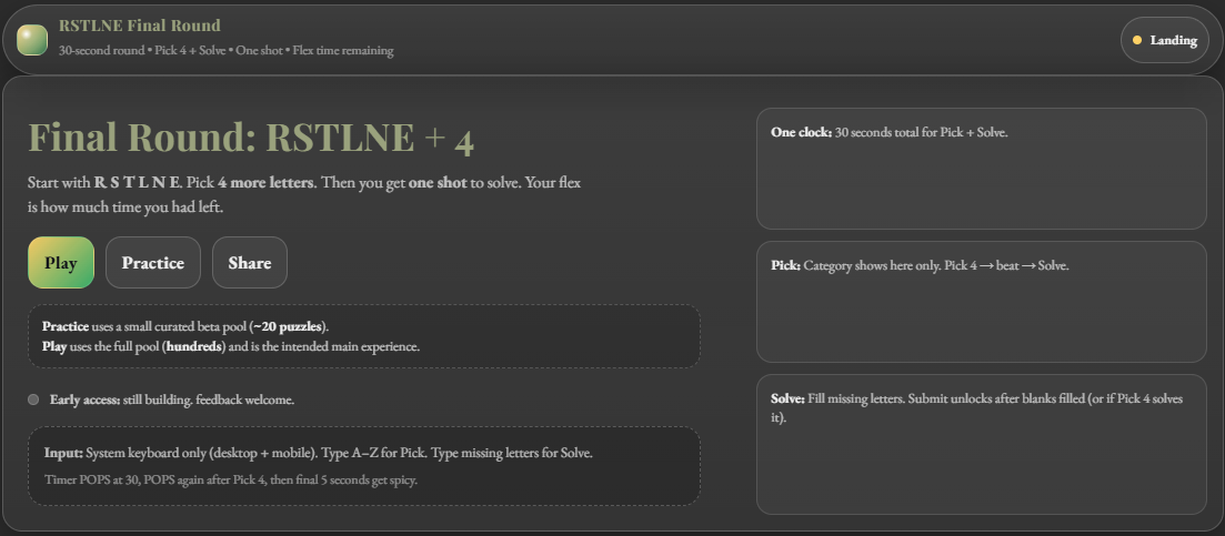 RSTLNE — Why This Exists