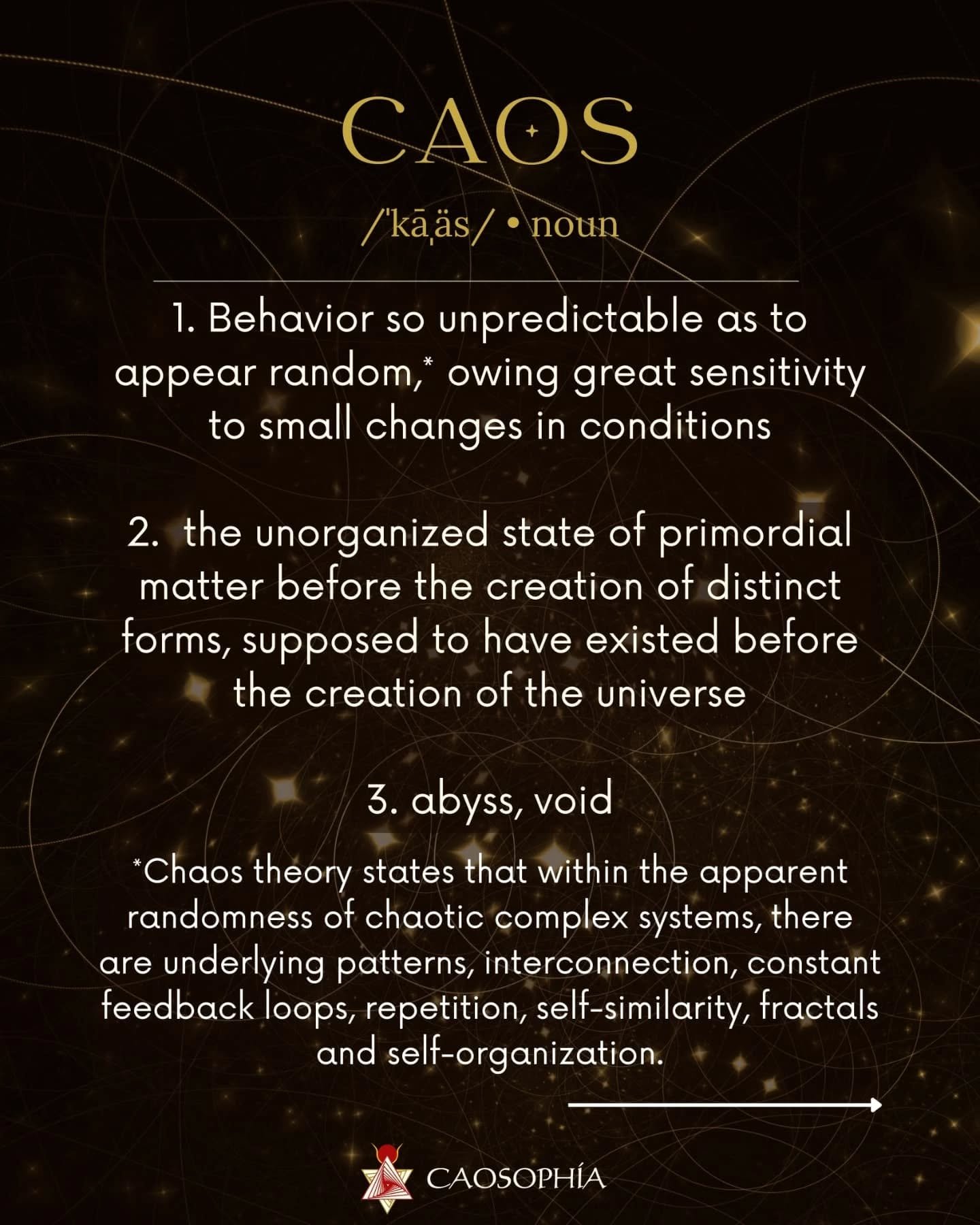 A widened perspective of chaos. Check out my blog for more on Chaos! (Link in bio)