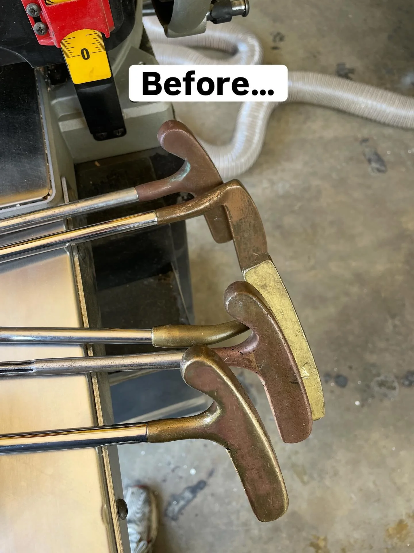 From rusty to ready ⛳️ We&rsquo;re reviving classic real golf putters to elevate your experience!

Next up&hellip;the grips!

 #beforeandafter #putterperfection