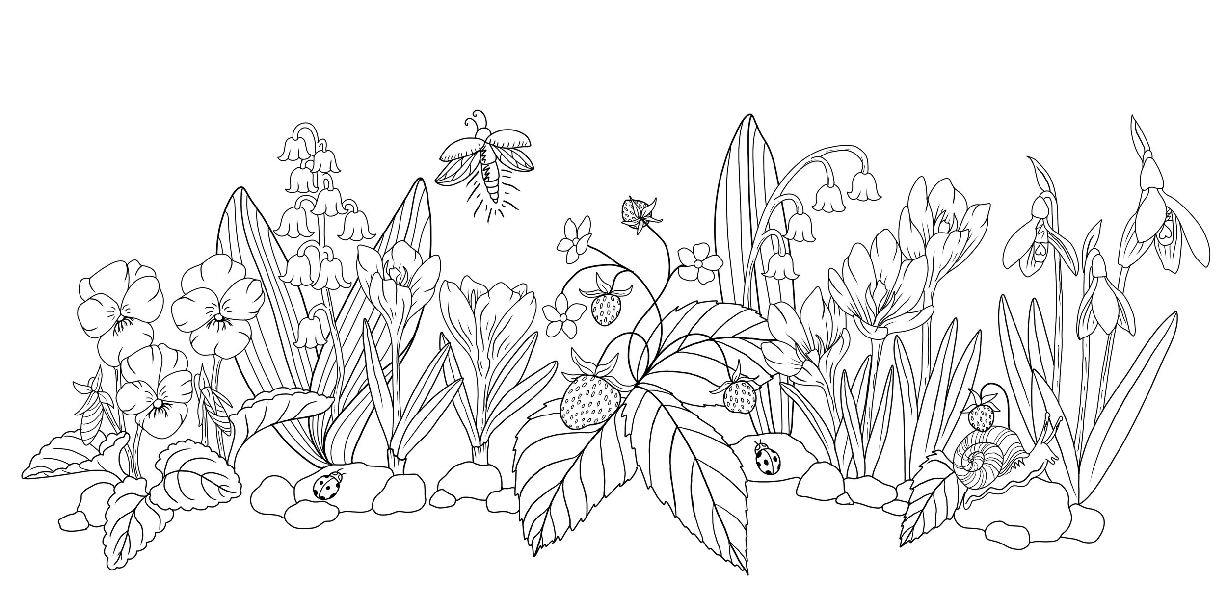 Spring Botany Wrap | $600 for linework
