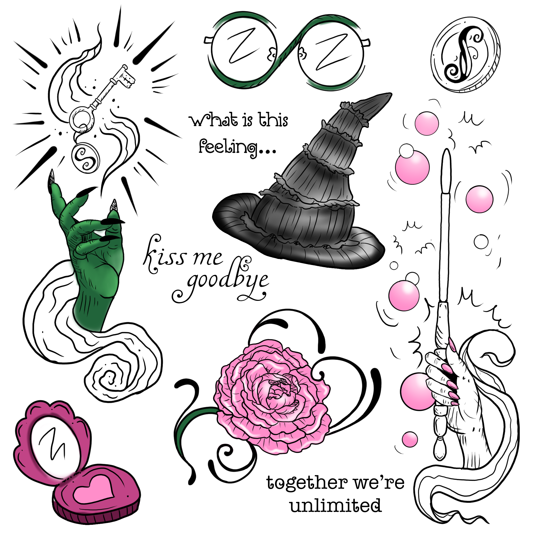 Wicked flash #1 | linework-$125-$250 color+shading- $150-$450 