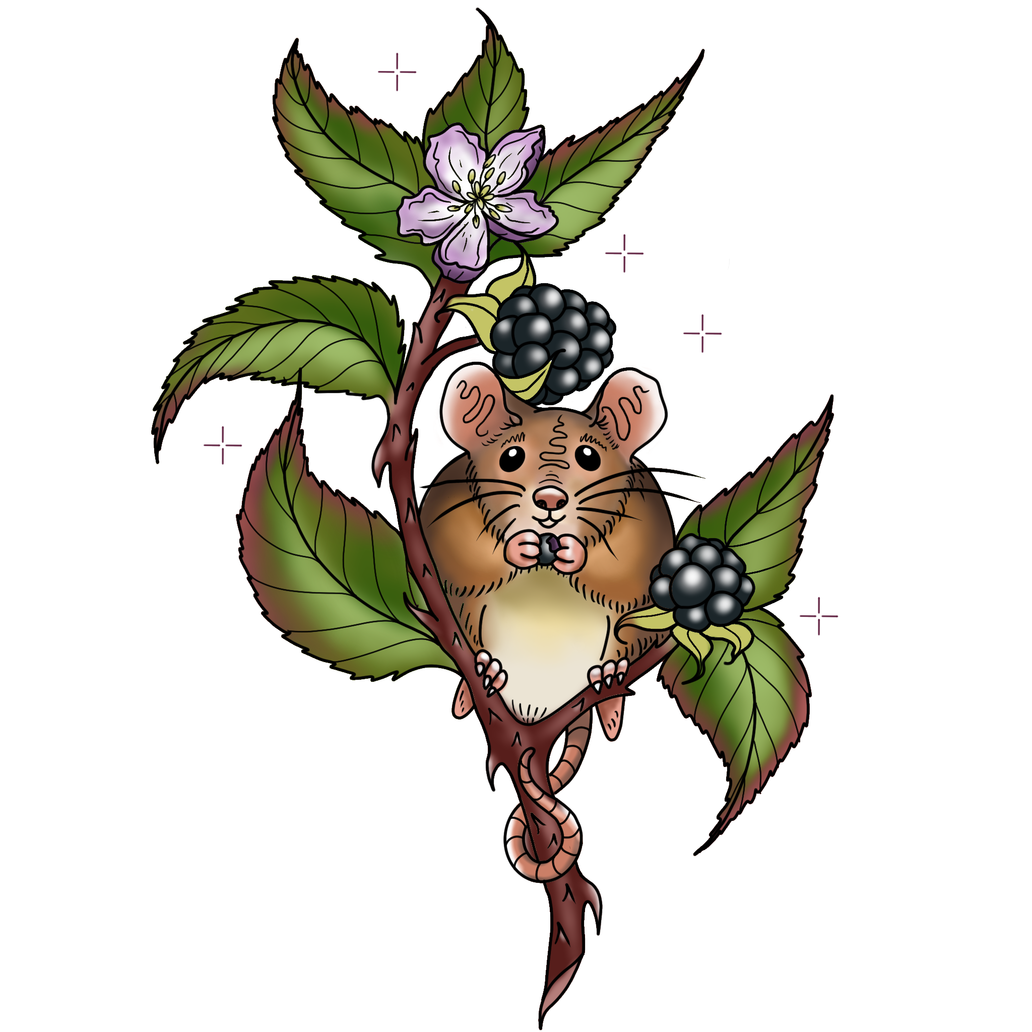 Branch Mouse; 5in minimum, full price $600, sale price $450