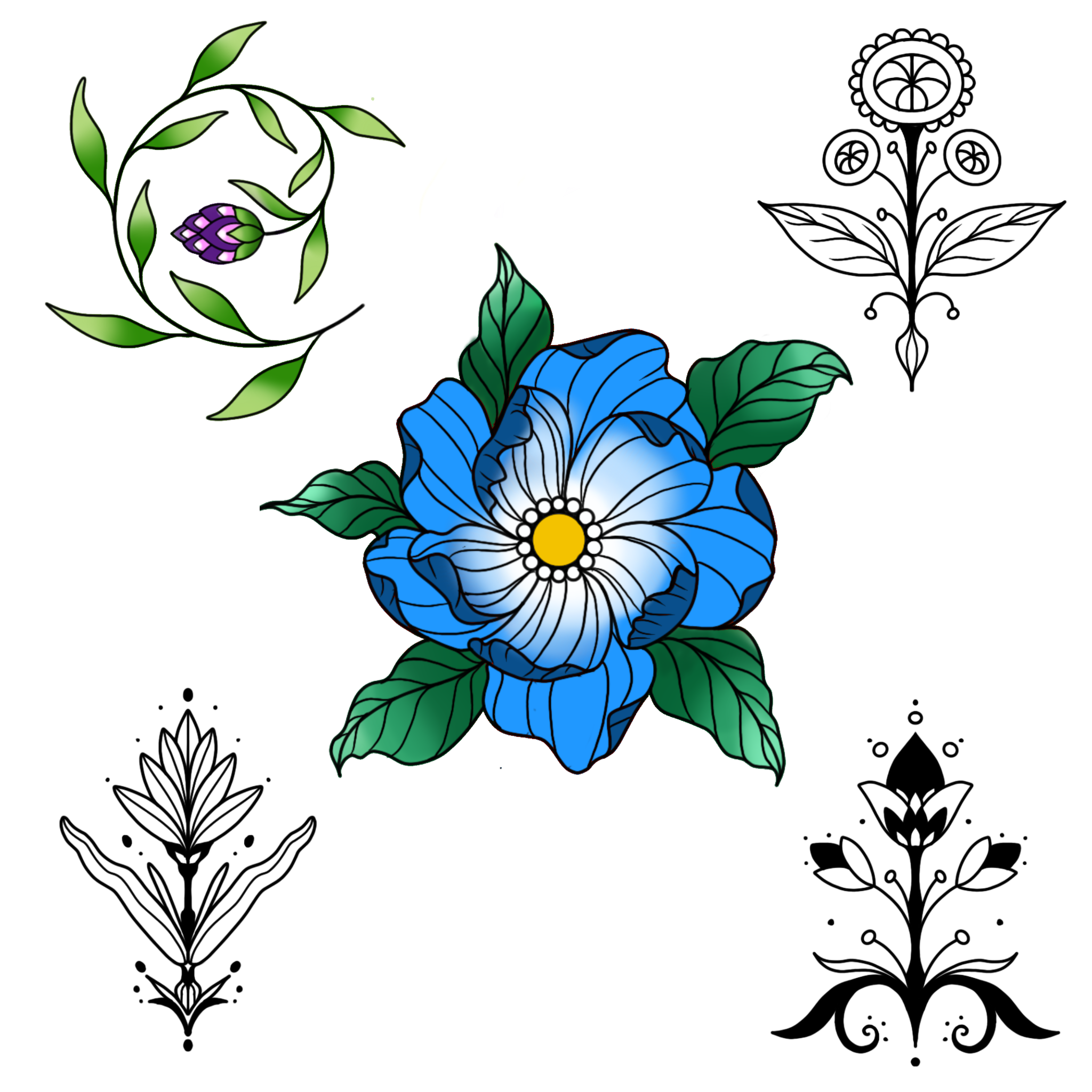 Floral Ornamentals; size: 4in, full price: $250-$350, sale price: $187-$262