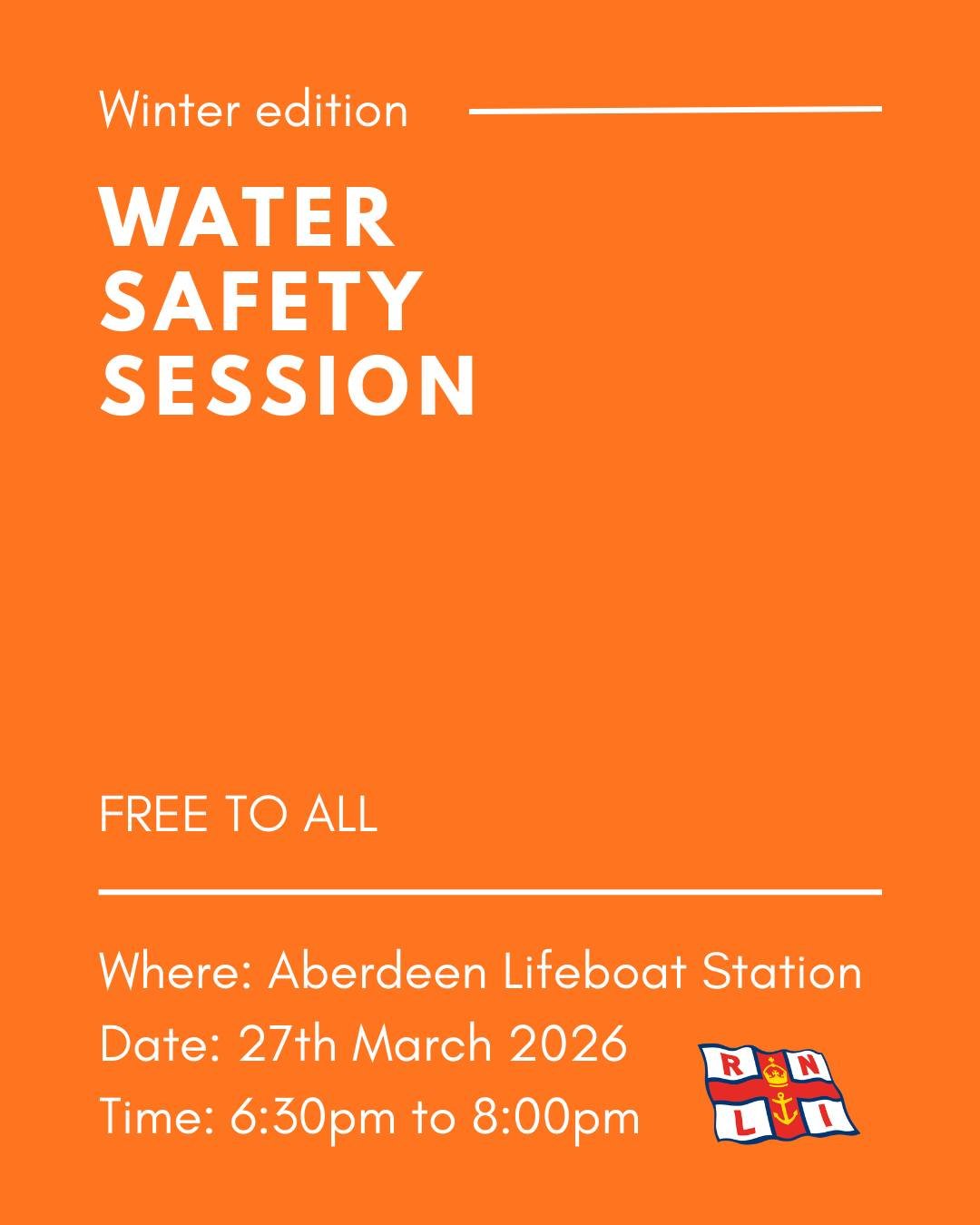 Water Safety Workshop - RNLI 