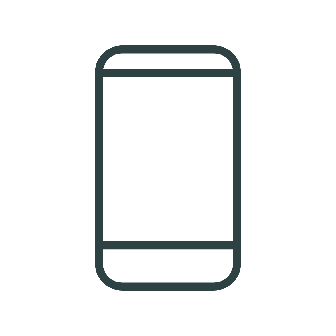 Icon showing a mobile phone