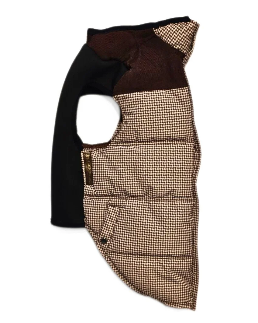 Corduroy-Accented Dog Coat - Size XL