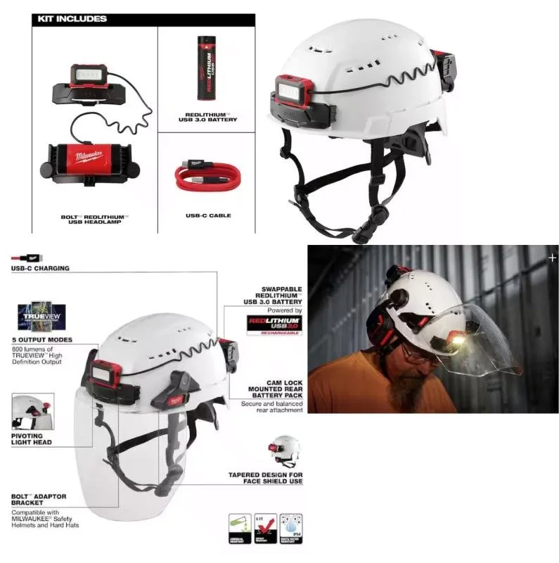 BOLT Headlamp - Helped design the BOLT headlamp, the biggest challenge was ensuring that the face shield swung clear of the light, in order to do so the headlamp had to be extremely low profile which meant that the battery had to be mounted remotely 