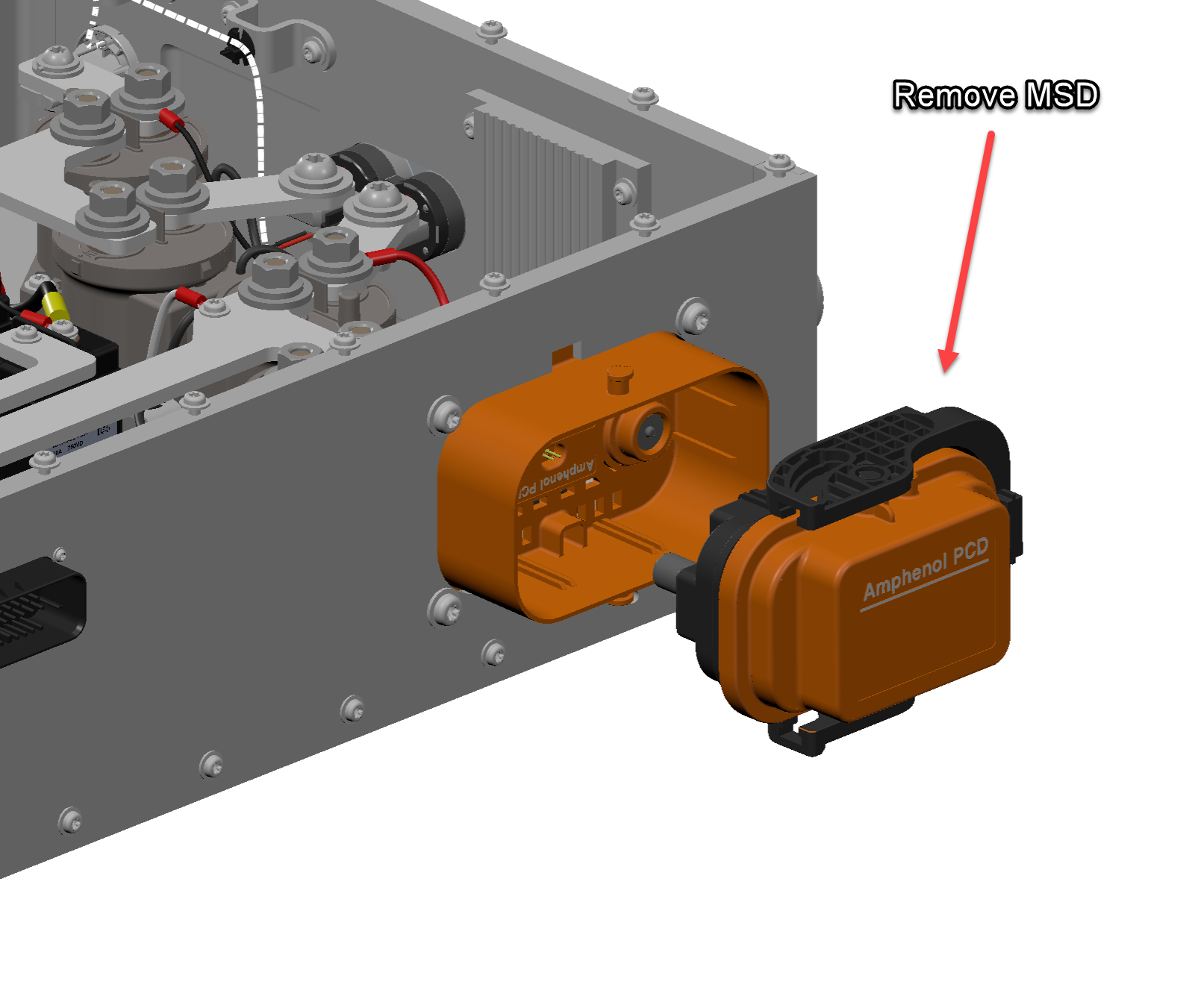 The HVJB included a MSD (Manual Service Disconnect)
