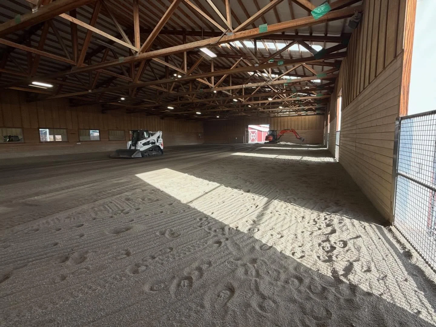 So happy with our new flattened arena!!!