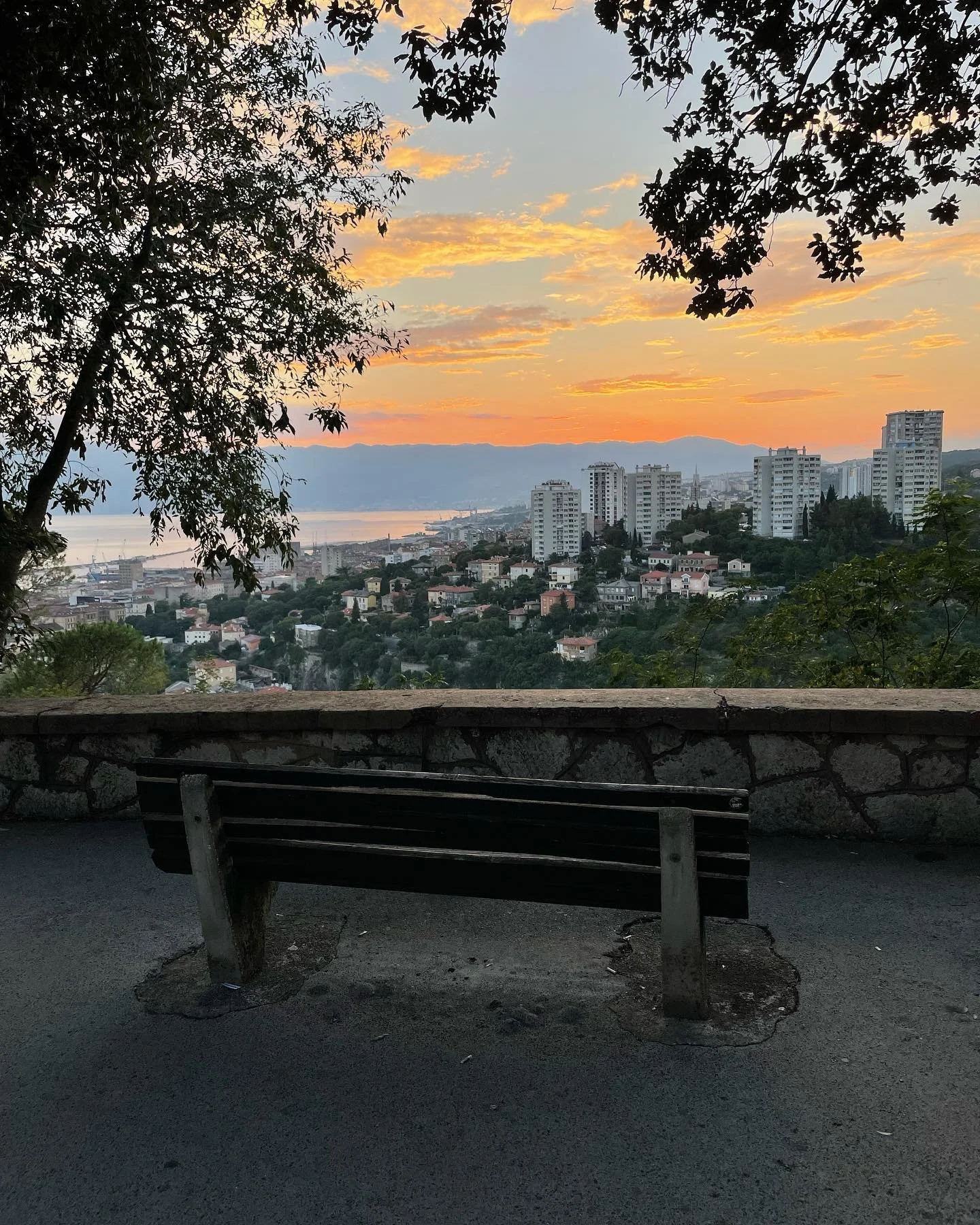 Adriatic Sunset Bench
