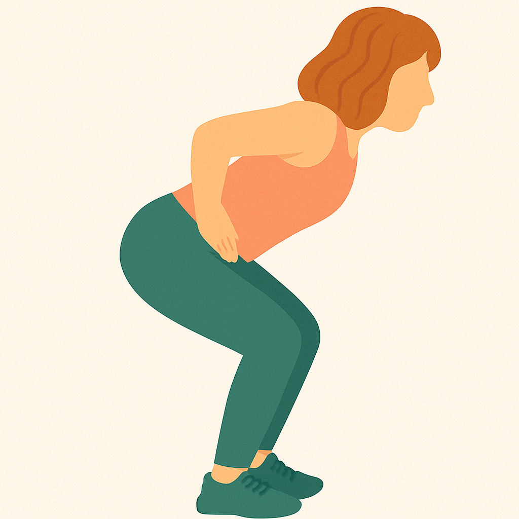 Icon of Lady Doing Hinge at Hips