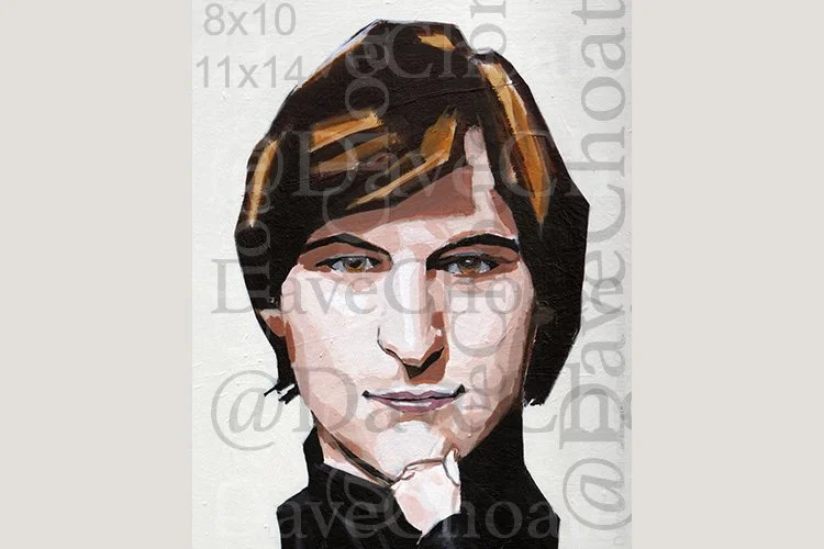 Steve Jobs Art Photo Print from an original painting