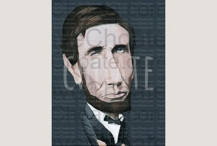 Abraham Lincoln Original Acrylic Painting. Measures 11x14.