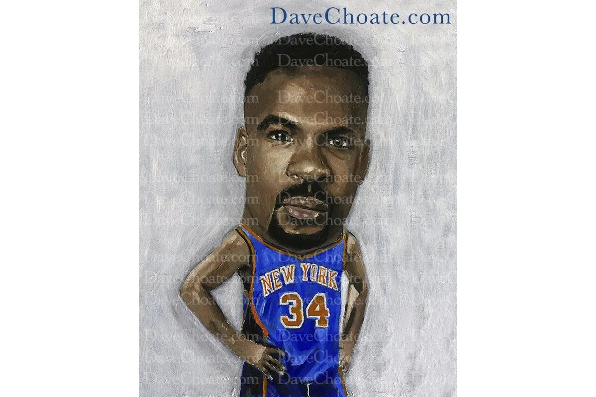 Charles Oakley, New York Knicks Art Photo print from an original acrylic painting