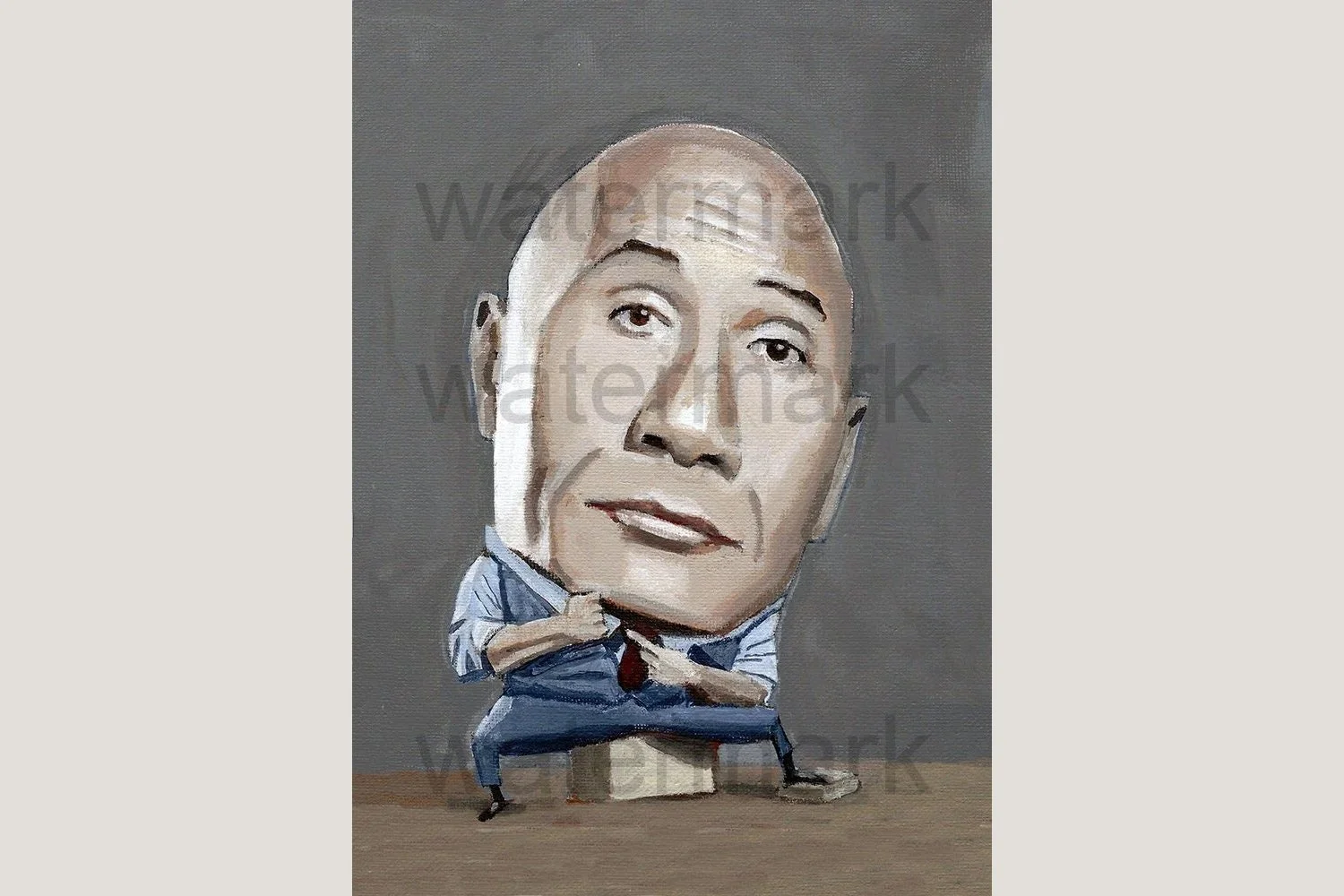 The Rock. Art Photo Print from an original painting