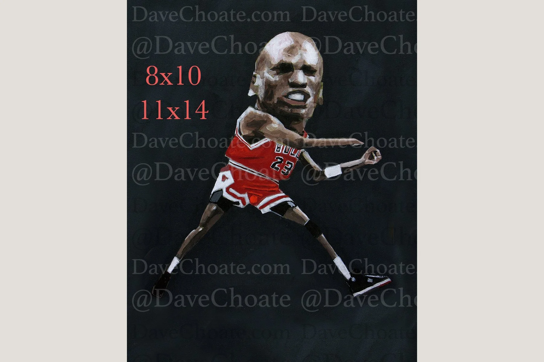 Michael Jordan, Chicago Bulls vs Cleveland Cavaliers Playoff "The Shot"  Art Photo Print
